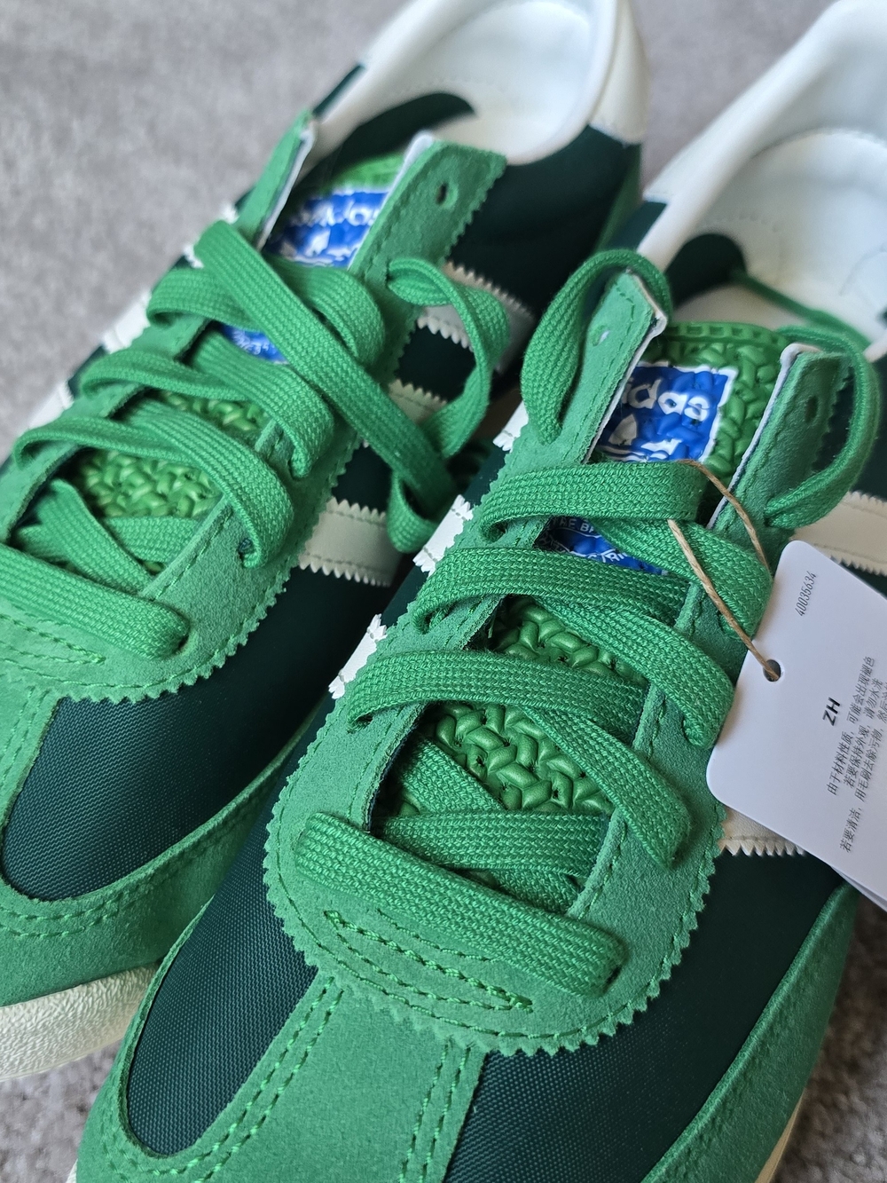 Kids Addias Green Classic Runner Sneakers